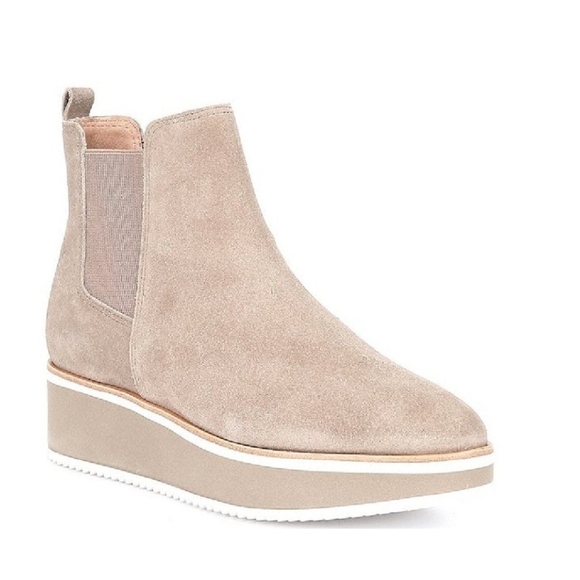 Antonio Melani Women's Brexton Tan Suede Platform Ankle Boots Size 8.5 Casual - Picture 1 of 13